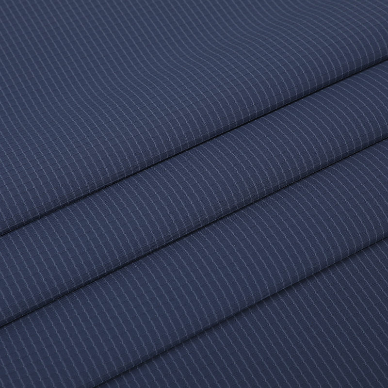 APJ1093 Warp Brocade Ammoniak Mały sprawdzenie T-shirt Jacquard Treszcz